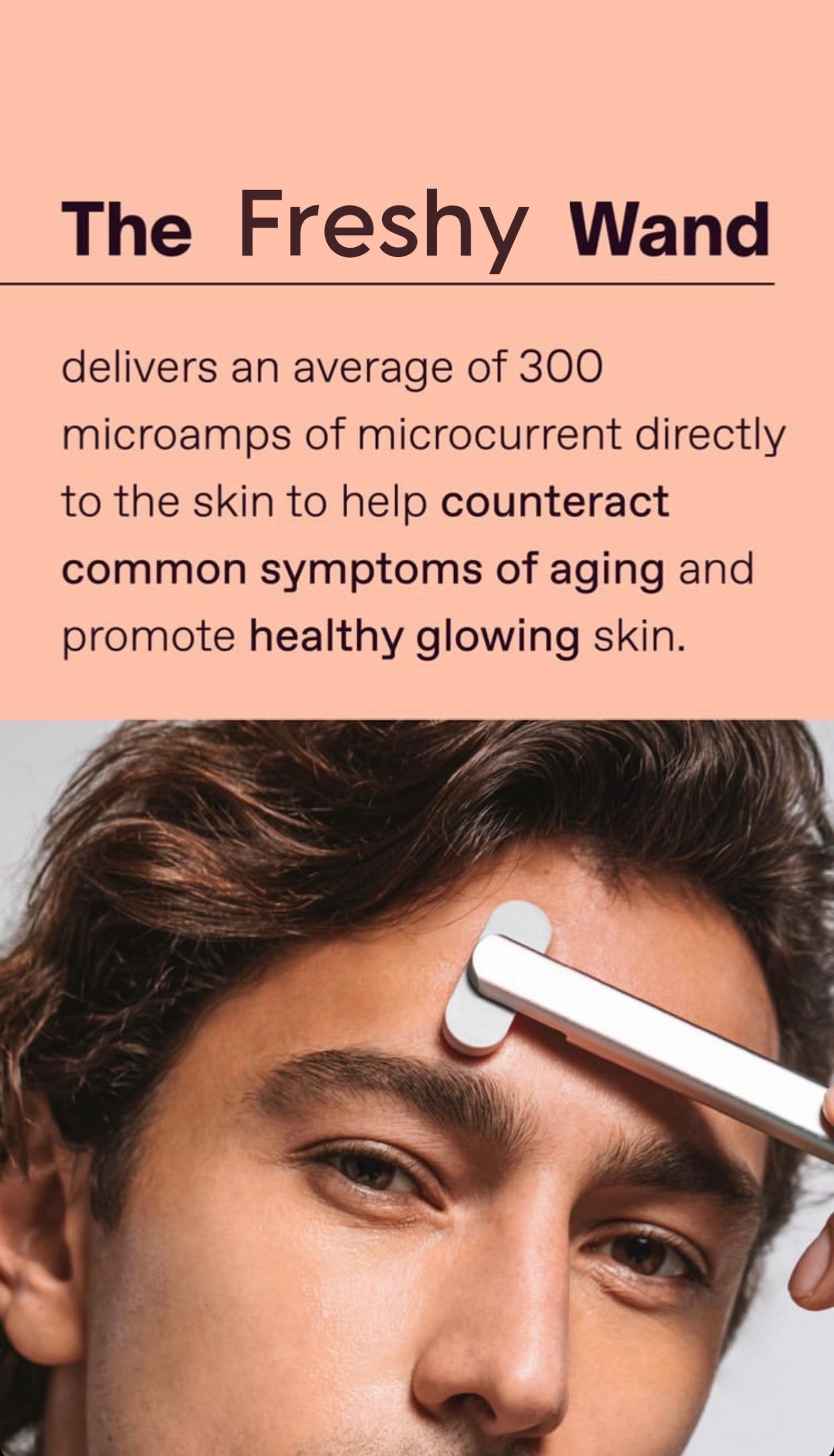 BrillianceWand 4 in 1 Advanced Skincare Wand with red light therapy